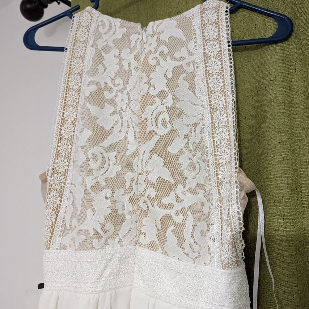 Forever and Always White Lace Maxi Dress - Picture 5 of 5